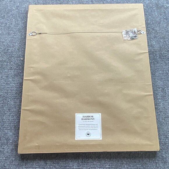 Anton Otto Fischer Framed‎ Art Print Harbor Harmony Commemorative Stamps 18x22 - Picture 15 of 16